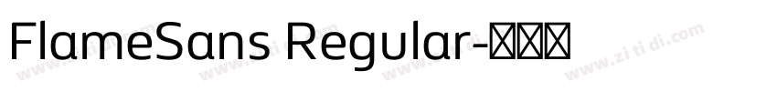 FlameSans Regular字体转换